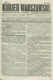 Kurjer Warszawski. R.50, Nro 232 (20 października 1870) + dod. + wkładka