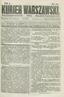 Kurjer Warszawski. R.50, Nro 234 (22 października 1870) + dod.