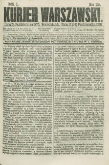 Kurjer Warszawski. R.50, Nro 235 (24 października 1870) + dod.