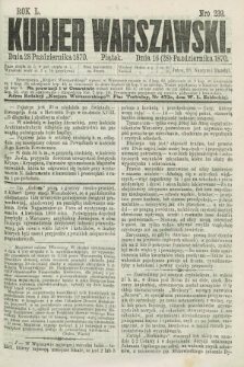 Kurjer Warszawski. R.50, Nro 239 (28 października 1870) + dod.