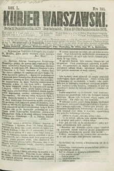 Kurjer Warszawski. R.50, Nro 241 (31 października 1870) + dod.