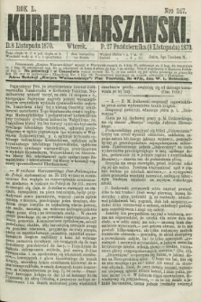 Kurjer Warszawski. R.50, Nro 247 (8 listopada 1870) + dod.