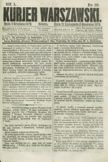 Kurjer Warszawski. R.50, Nro 268 (3 grudnia 1870) + dod.