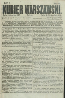 Kurjer Warszawski. R.50, Nro 290 (31 grudnia 1870) + dod.