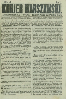 Kurjer Warszawski. R.51, Nro 7 (10 stycznia 1871)