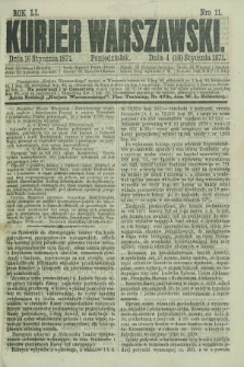 Kurjer Warszawski. R.51, Nro 11 (16 stycznia 1871) + dod.