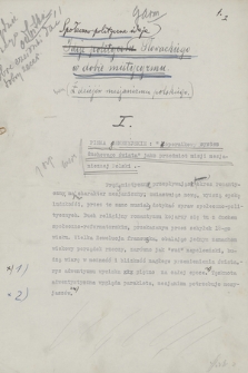 „Społeczno-polityczne ideje Słowackiego w dobie mistycyzmu (z dziejów mesjanizmu polskiego)”