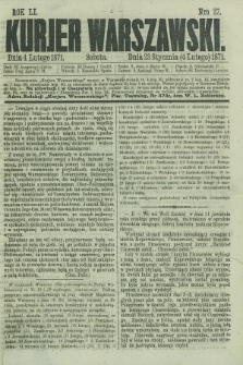 Kurjer Warszawski. R.51, Nro 27 (4 lutego 1871) + dod.