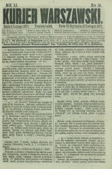 Kurjer Warszawski. R.51, Nro 28 (6 lutego 1871) + dod.