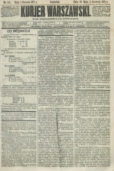 Kurjer Warszawski. R.51, Nr. 119 (1 czerwca 1871) + dod.