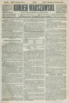 Kurjer Warszawski. R.51, Nr. 194 (2 września 1871) + dod.