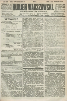 Kurjer Warszawski. R.51, Nr. 200 (13 września 1871) + dod.