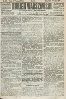 Kurjer Warszawski. R.51, Nr. 202 (15 września 1871) + dod.