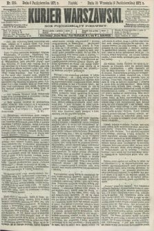 Kurjer Warszawski. R.51, Nr. 220 (6 października 1871) + dod.