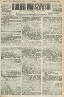 Kurjer Warszawski. R.51, Nr. 227 (14 października 1871) + dod.