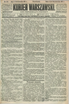 Kurjer Warszawski. R.51, Nr. 228 (16 października 1871) + dod.