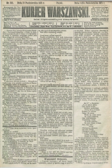 Kurjer Warszawski. R.51, Nr. 232 (20 października 1871) + dod.