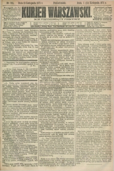 Kurjer Warszawski. R.51, Nr. 251 (13 listopada 1871) + dod.