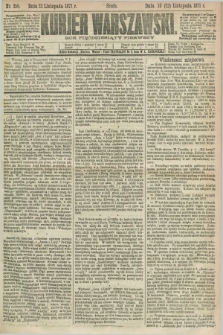 Kurjer Warszawski. R.51, Nr. 259 (22 listopada 1871)