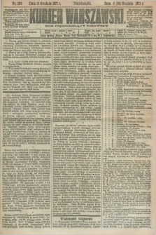 Kurjer Warszawski. R.51, Nr. 280 (18 grudnia 1871) + dod.