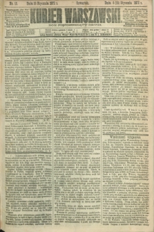 Kurjer Warszawski. R.52, nr 13 (18 stycznia 1872)