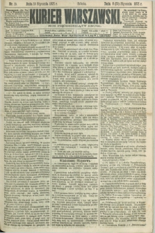 Kurjer Warszawski. R.52, nr 15 (20 stycznia 1872) + dod.