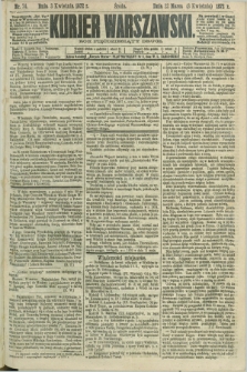 Kurjer Warszawski. R.52, nr 74 (3 kwietnia 1872)