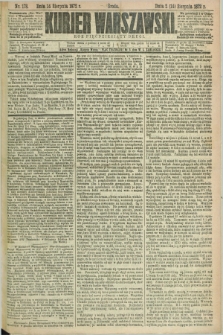 Kurjer Warszawski. R.52, nr 178 (14 sierpnia 1872) + dod.