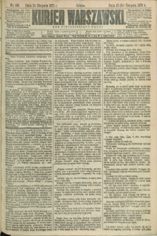 Kurjer Warszawski. R.52, nr 186 (24 sierpnia 1872) + dod.