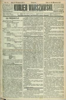 Kurjer Warszawski. R.52, nr 212 (26 września 1872) + dod.