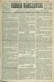 Kurjer Warszawski. R.52, nr 220 (5 października 1872) + dod.