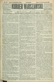 Kurjer Warszawski. R.52, nr 233 (21 października 1872)