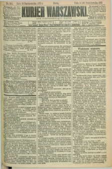 Kurjer Warszawski. R.52, nr 241 (30 października 1872) + dod.