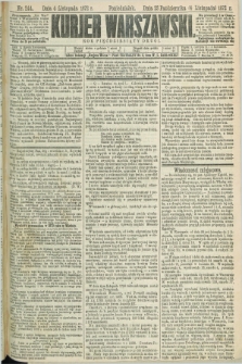 Kurjer Warszawski. R.52, nr 244 (4 listopada 1872) + dod.