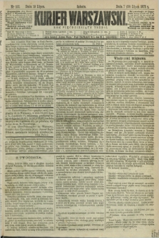 Kurjer Warszawski. R.53, nr 152 (19 lipca 1873) + dod.