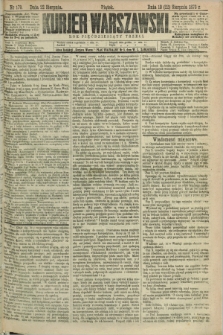 Kurjer Warszawski. R.53, nr 179 (22 sierpnia 1873) + dod.