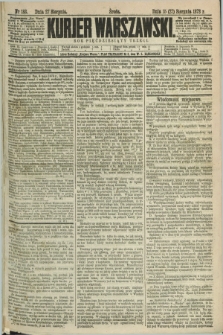 Kurjer Warszawski. R.53, nr 183 (27 sierpnia 1873) + dod.