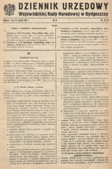 Dziennik Urzędowy Wojewódzkiej Rady Narodowej w Bydgoszczy. 1956, nr 6