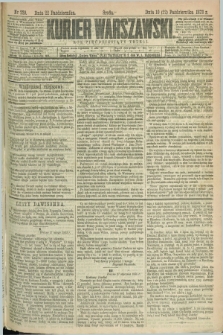 Kurjer Warszawski. R.53, nr 229 (22 października 1873) + dod.