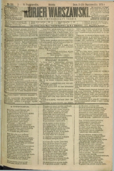 Kurjer Warszawski. R.53, nr 232 (25 października 1873)