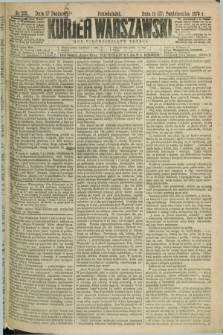 Kurjer Warszawski. R.53, nr 233 (27 października 1873)