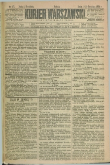 Kurjer Warszawski. R.53, nr 271 (13 grudnia 1873) + dod.