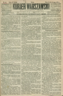 Kurjer Warszawski. R.54, nr 44 (25 lutego 1874)