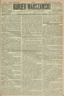 Kurjer Warszawski. R.54, nr 89 (24 kwietnia 1874) + dod.