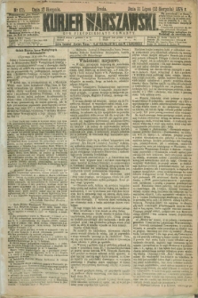 Kurjer Warszawski. R.54, nr 175 (12 sierpnia 1874) + dod.