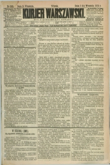 Kurjer Warszawski. R.54, nr 200 (15 września 1874) + dod.