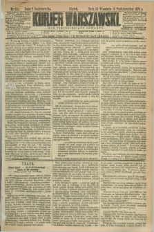 Kurjer Warszawski. R.54, nr 215 (2 października 1874) + dod.