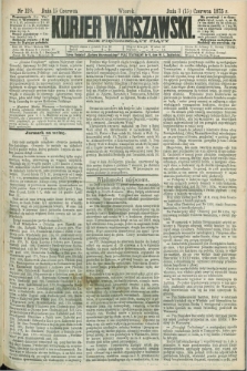 Kurjer Warszawski. R.55, nr 128 (15 czerwca 1875) + dod.