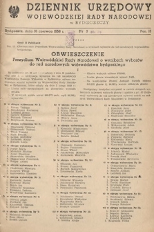 Dziennik Urzędowy Wojewódzkiej Rady Narodowej w Bydgoszczy. 1958, nr 3