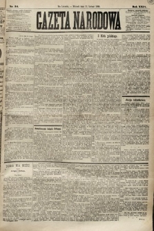 Gazeta Narodowa. 1890, nr 34